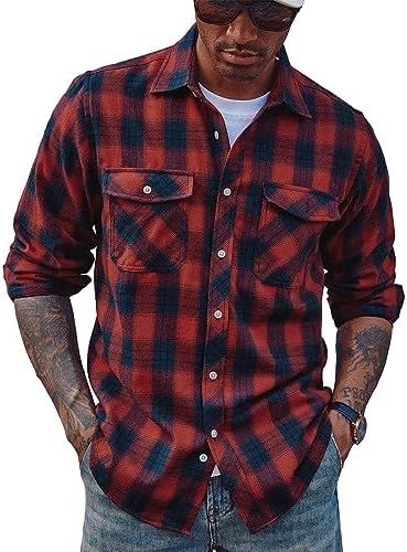 Red Checkered Flannel Shirt